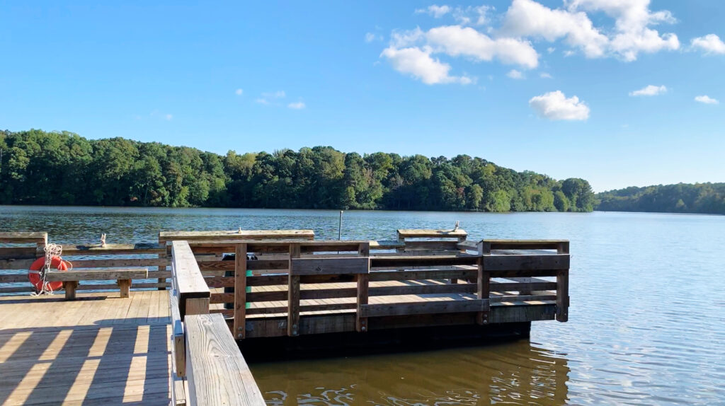 Bass Lake fishing in Holly Springs NC