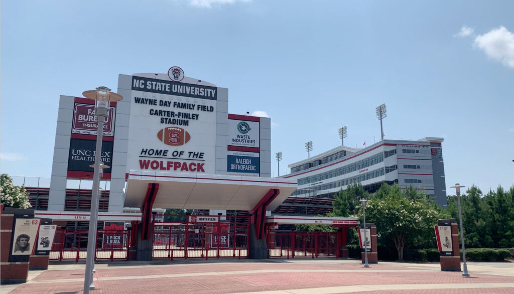 Carter-Finley Stadium in West Raleigh