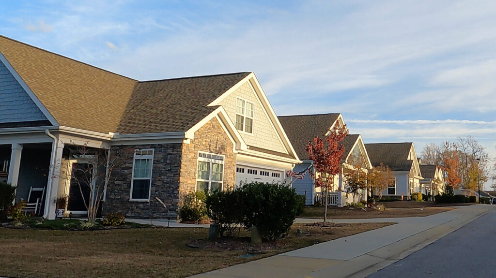 Evergreen at Flowers in Clayton NC is a gated 55+ community.