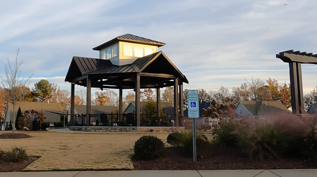 Park and Pavilion in Forge Creek at Flowers Plantation in Clayton NC