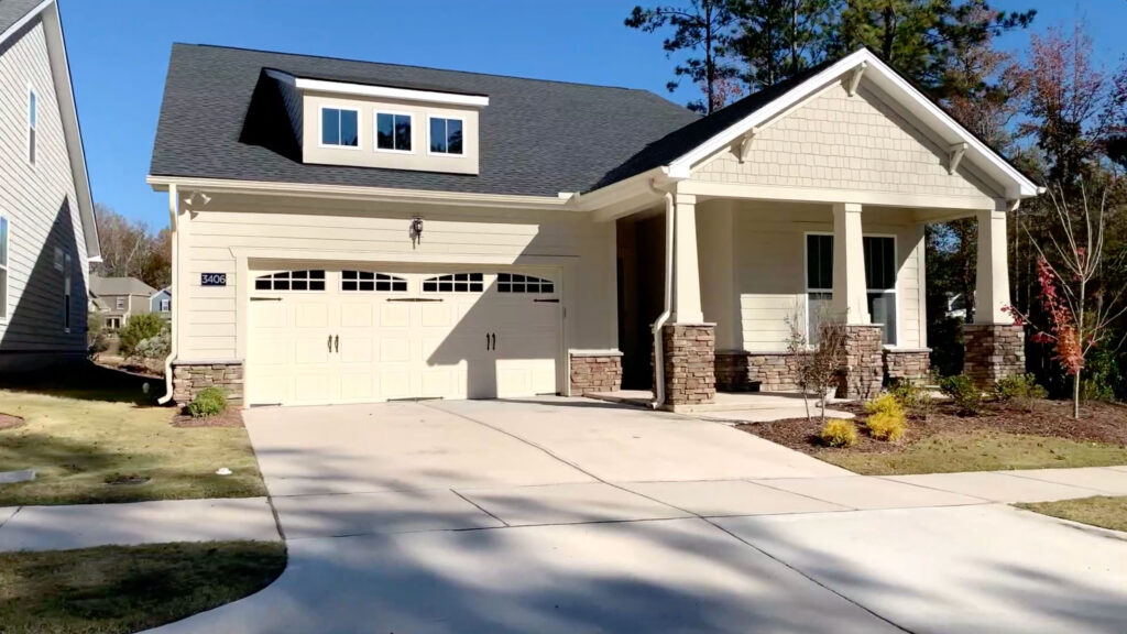 There are 87 homes in the Retreat at Cedar Crossing in Apex North Carolina