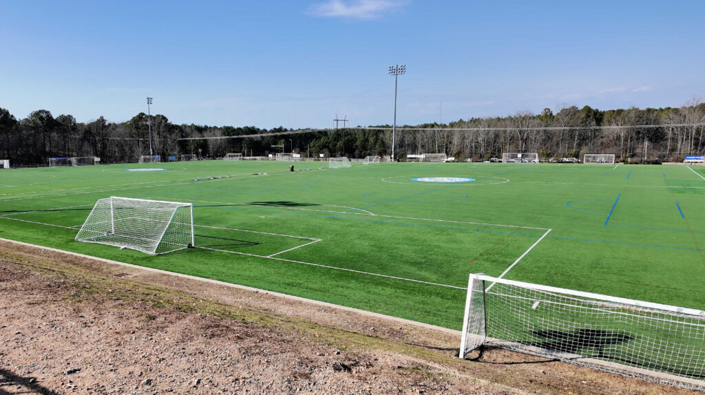 Holly Springs residents enjoy the amenities at Ting Park including a baseball stadium and ball fields.