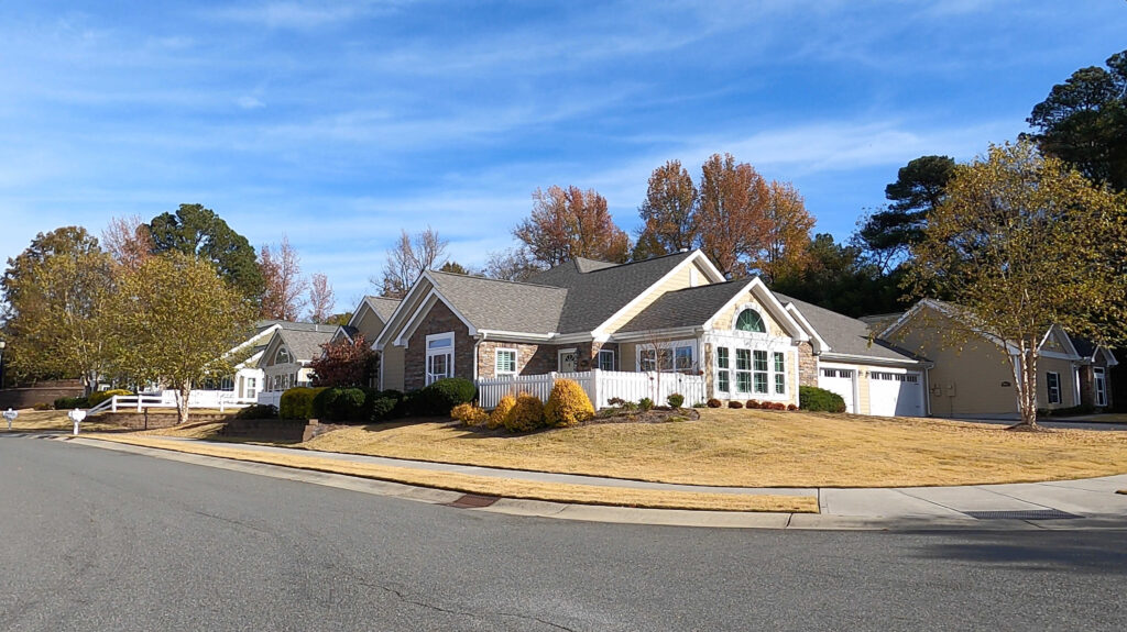 The Orchard Villas in Apex, North Carolina, has 86 homes, and is walkable to ammenities.