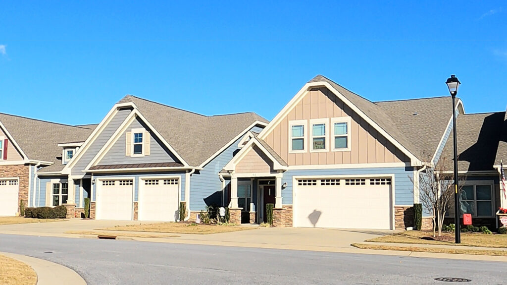 Attached villas in the Tapestry in Garner NC a 55+ community