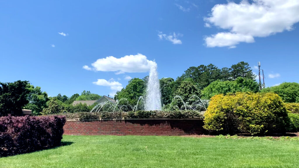 Community Water Fountain in Bedford, Raleigh NC