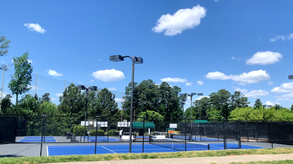 The Brier Creek Country Club has tennis, golf, and swimming.