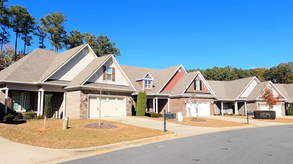 Homes in The Village at Aversboro in Garner NC range in size from 1900 to 2700 square feet.