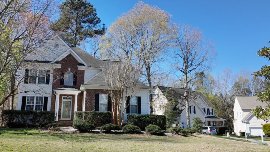 Homes in Oak Hall provide easy access to downtown Holly Springs NC