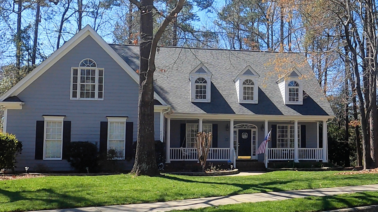 Cape Cod home in Sunset Lake Village Holly Springs NC