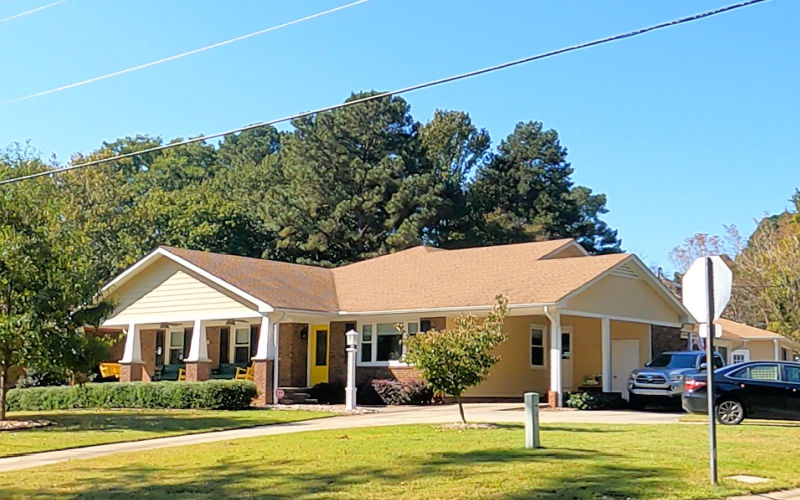 An updated ranch home in Knollwood subdivision, Apex NC.