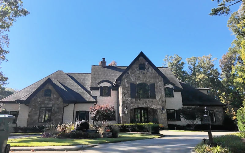 Modern Tudor styled home in MacGregor Downs, Cary NC