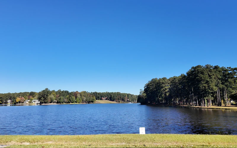 The lake at MacGregor Downs in Cary NC