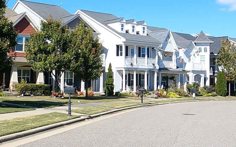 Victorian design elements on home in the Villages of Apex, Apex NC