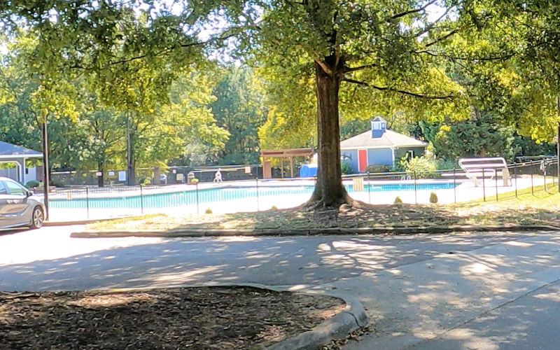 Community pool in Shepherd's Vineyard, Apex NC